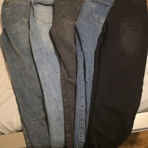 Women's Denim Jeans Set - Light Blue, Gray, Blue, Black